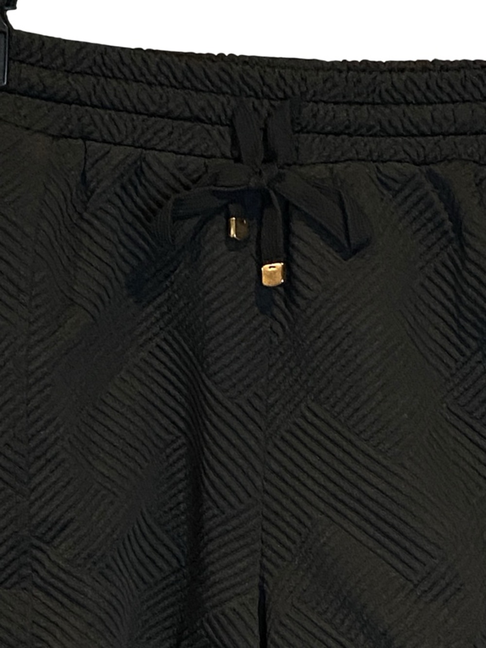 Umgee Plus Boutique Style Black Textured Pull On Shorts Womens Size XL NWT - Picture 3 of 6